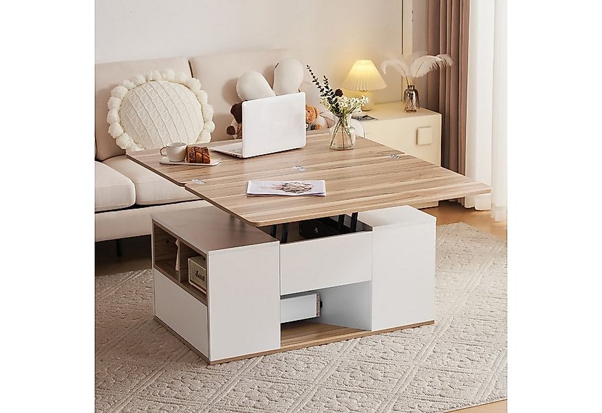 autolock Couchtisch Couchtisch Hebbarer Sofatisch, Tischplatte öffnet sich günstig online kaufen
