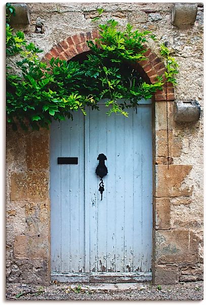 Artland Wandbild "Alte Tür in Südfrankreich", Fenster & Türen, (1 St.) günstig online kaufen