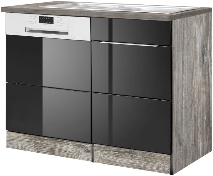 KOCHSTATION Spülenschrank "KS-Brindisi" 110 cm breit, inkl. Möbeltür für Ge günstig online kaufen