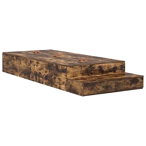 vidaXL Stauraumbett Räuchereiche 100 cm Holzwerkstoff 3335617 günstig online kaufen