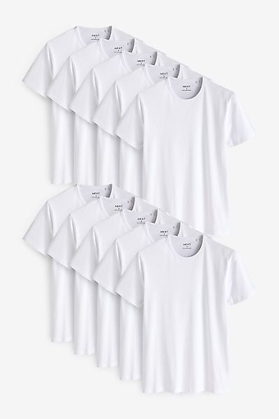 Next Unterhemd Slim-Fit T-Shirts im 10er-Pack günstig online kaufen