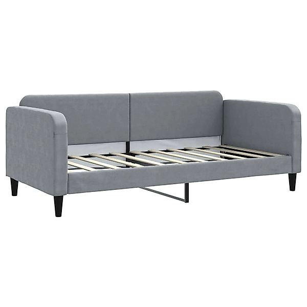 vidaXL Bett, Tagesbett Hellgrau 90x190 cm Stoff günstig online kaufen