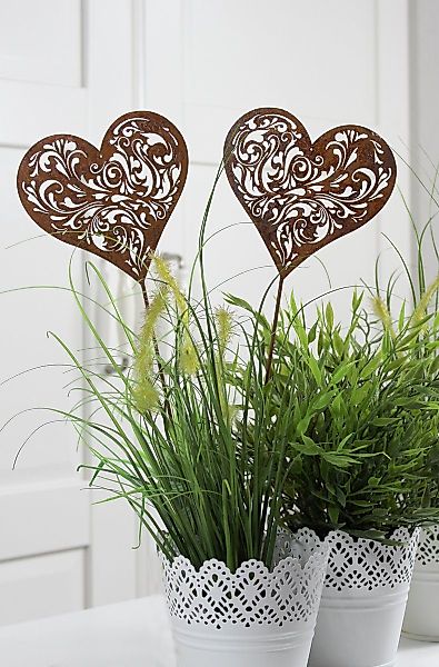 LB H&F Lilienburg Gartenfigur 2er Gartenstecker günstig online kaufen
