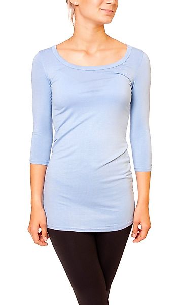 Muse Rundhalsshirt Basic 3/4 Arm Longshirt günstig online kaufen