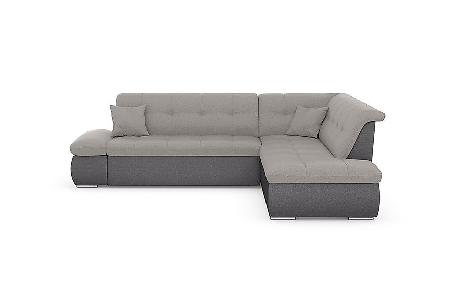 DOMO collection Ecksofa "Moric L-Form" wahlweise mit Bettfunktion und Armle günstig online kaufen