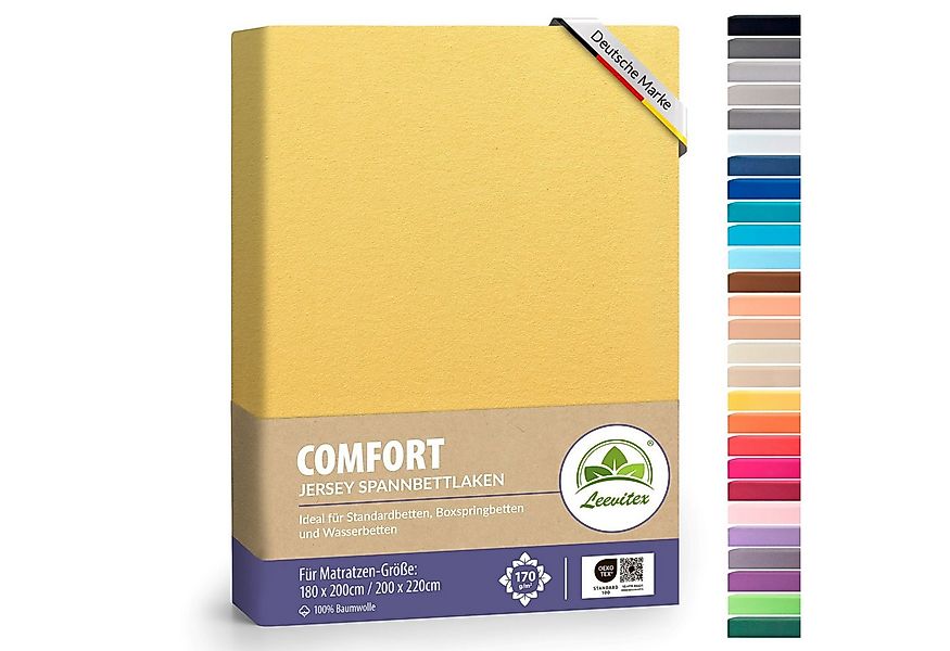 leevitex® Spannbettlaken Spannbettlaken Boxspringbett & Wasserbett Spannbet günstig online kaufen