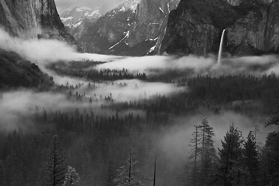 Papermoon Fototapete »Photo-Art HONG ZENG, NEBEL, DER IN YOSEMITE VALLEY SC günstig online kaufen