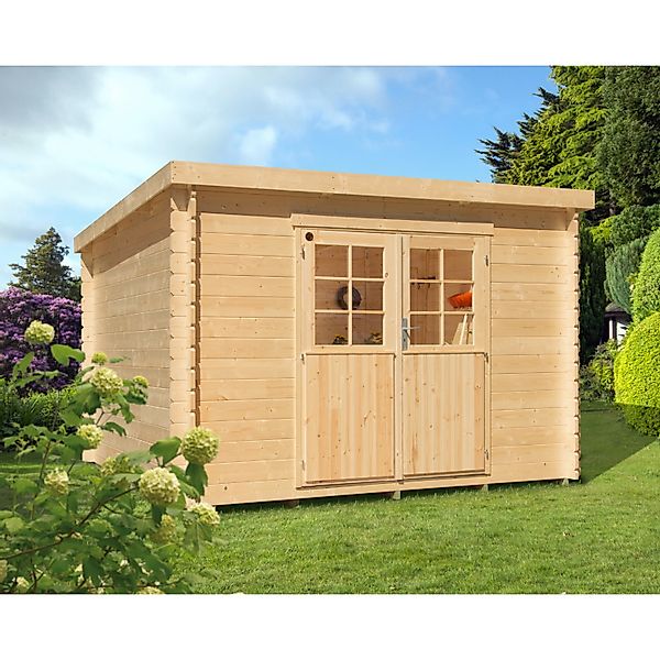 Kiehn-Holz Holz-Gartenhaus KH 28-047 Unberührt 300 cm x 300 cm günstig online kaufen