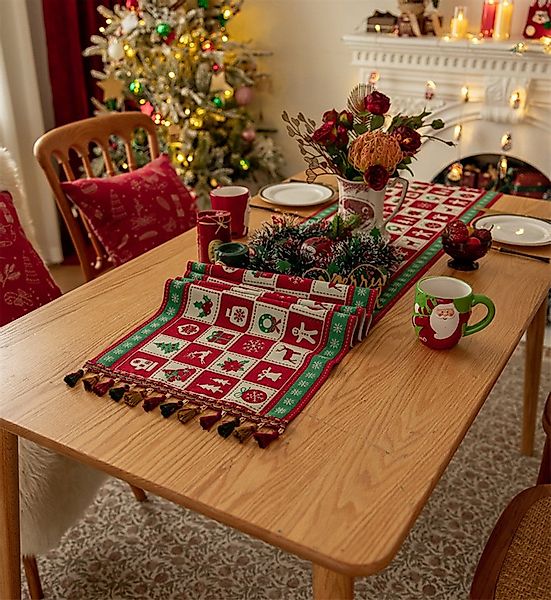 Jumpeak Tischläufer tischläufer weihnachten,tischläufer herbst, Festliche E günstig online kaufen