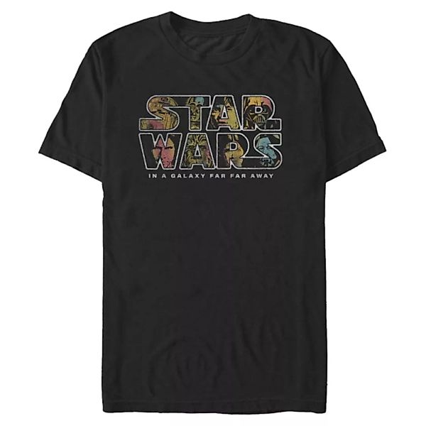 Star Wars - Gruppe Pop Logo Fill - Männer T-Shirt günstig online kaufen