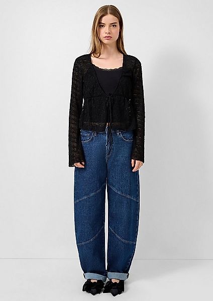 QS Weite Jeans Jeans-Hose Jeans Barrel / Relaxed Fit / High Rise / Wide Leg günstig online kaufen