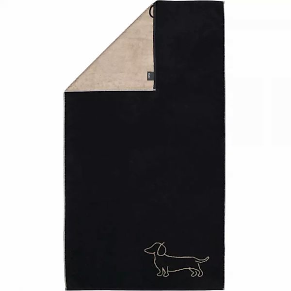 Cawö Handtücher We love Dogs Companion 6248 - Farbe: Schwarz-Beige - 93 - D günstig online kaufen