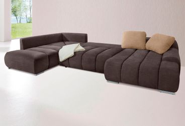 INOSIGN Wohnlandschaft "Bono U-Form" wahlweise mit Bettfunktion günstig online kaufen