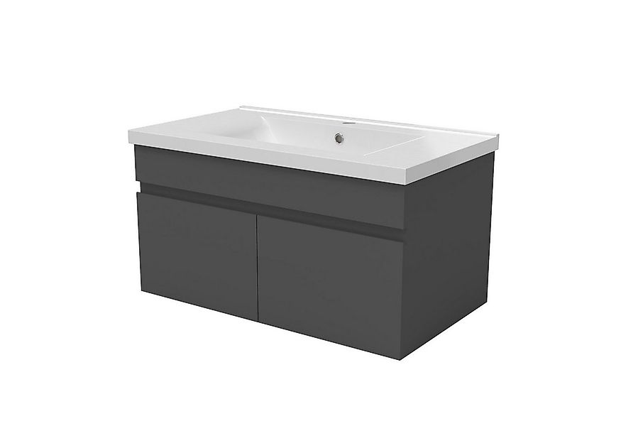 duschspa Waschtisch Badmöbel Set Waschbecken mit Unterschrank, Beite 60/80/ günstig online kaufen