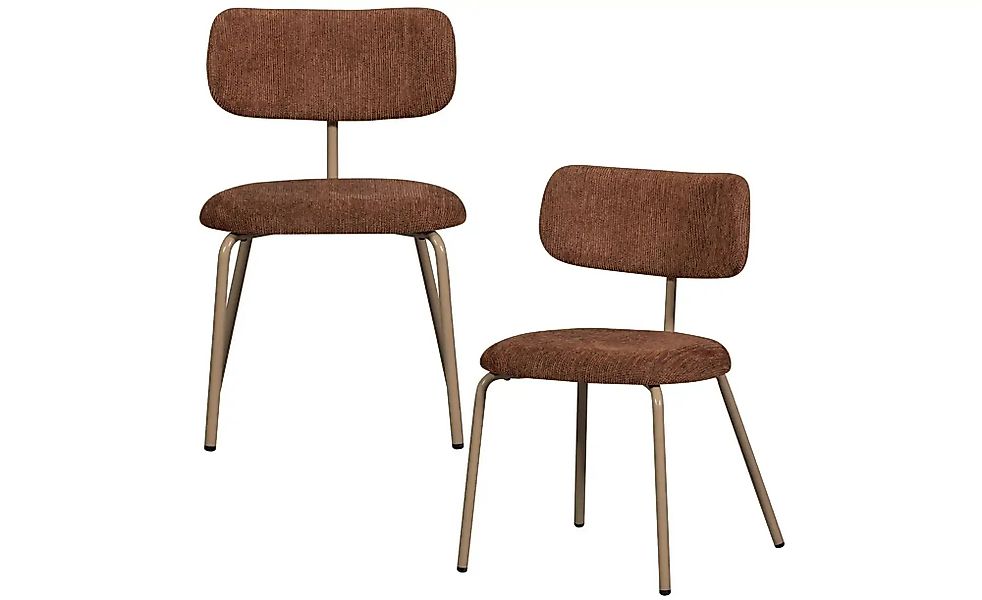 WOOOD Esszimmerstuhl 2er-Set  Travis ¦ braun ¦ Maße (cm): B: 53 H: 75 Stühl günstig online kaufen