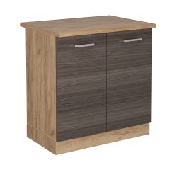 Vicco Spülenunterschrank R-Line, Edelgrau/Goldkraft Eiche, 80 günstig online kaufen