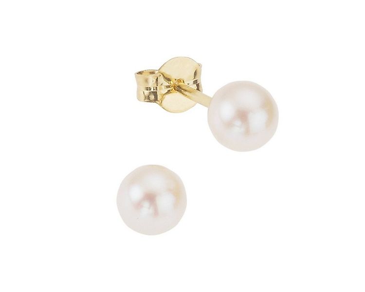 Fascination by Ellen K. Paar Ohrstecker Gold 585 mit weißen Perlen 5-5,5mm günstig online kaufen