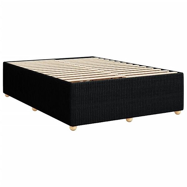 vidaXL Bettgestell Bettgestell ohne Matratze Schwarz 140x200 cm Stoff Bett günstig online kaufen