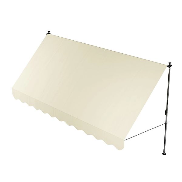 Juskys Klemmmarkise Kapstadt 400 x 120 cm Beige günstig online kaufen