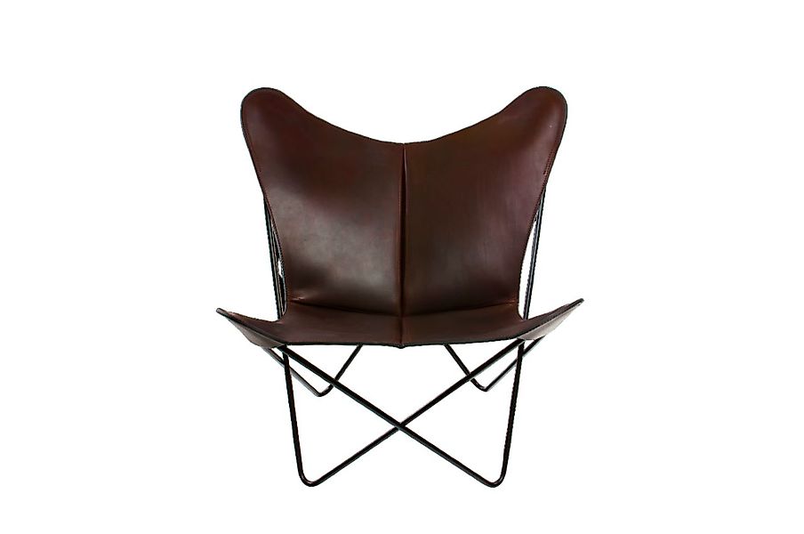 TRIFOLIUM Chair - Premiumsessel Stahl schwarz, Mocca günstig online kaufen