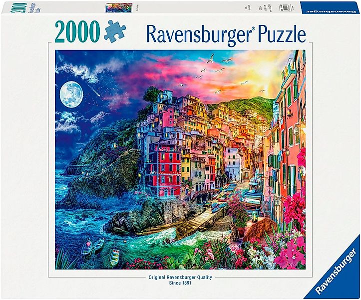Ravensburger Puzzle Farbenfrohe Cinque Terre, 2000 Puzzleteile, Made in Ger günstig online kaufen