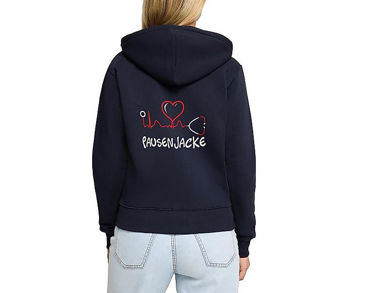 Spreadshirt Hoodie Pausenjacke Herzschlag Krankenschwester Krankenhaus Kapu günstig online kaufen