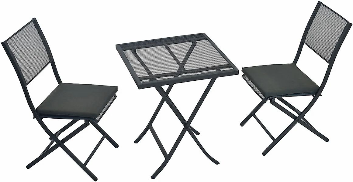 MERXX Garten-Essgruppe ""Samos"" Set, Inkl. Kissen, pulverbeschichtetes Sta günstig online kaufen