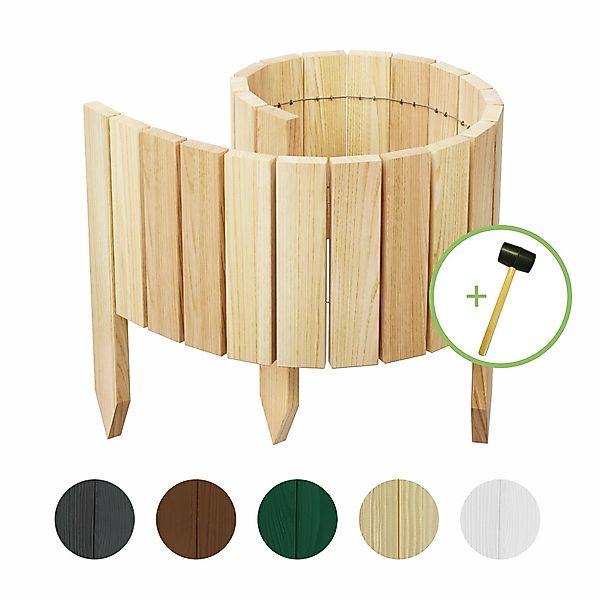 be4nature Palisade Rollborder Flexibler Holzzaun aus günstig online kaufen