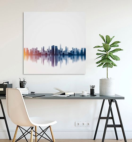 queence Acrylglasbild »Skyline«, Skyline-Gebäude-Städte, Fine Art-Print in günstig online kaufen