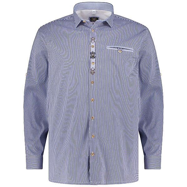 Orbis Trachtenhemd aus Baumwollmischung Farbe blau/weiß Größe: 5XL günstig online kaufen