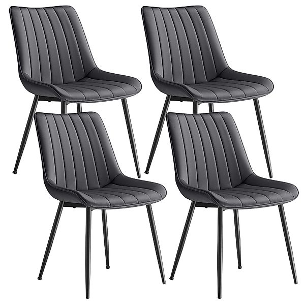 SONGMICS Esszimmerstuhl (4 St), Küchenstuhl, Samt,Polsterstuhl, günstig online kaufen