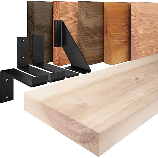 LAMO Manufaktur Wandregal Holz Gerade Regal günstig online kaufen