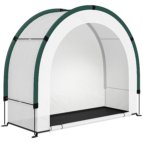 Outsunny Gewächshaus mit gewölbte Oberseite, Klappbar Foliengewächshaus, wi günstig online kaufen