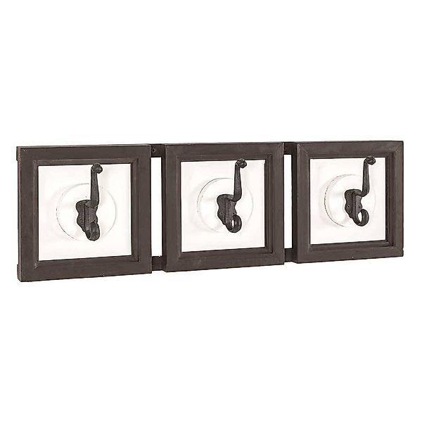 Garderobenhaken in Dunkelbraun Weiß Vintage günstig online kaufen