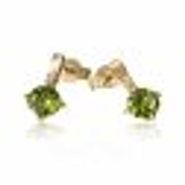Ohrstecker 333 Gelbgold Glänzend 2 Brillanten 2 Peridot grün günstig online kaufen
