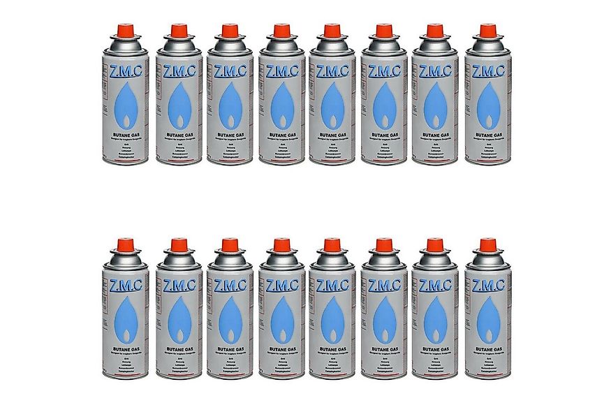 ZMC Gaskartusche 16x Butan Gas Kartusche 227g Butangas Bajonett-Anschluss, günstig online kaufen