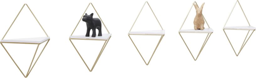 andas Deko-Wandregal Rauten Rudel, Set 5-tlg., günstig online kaufen