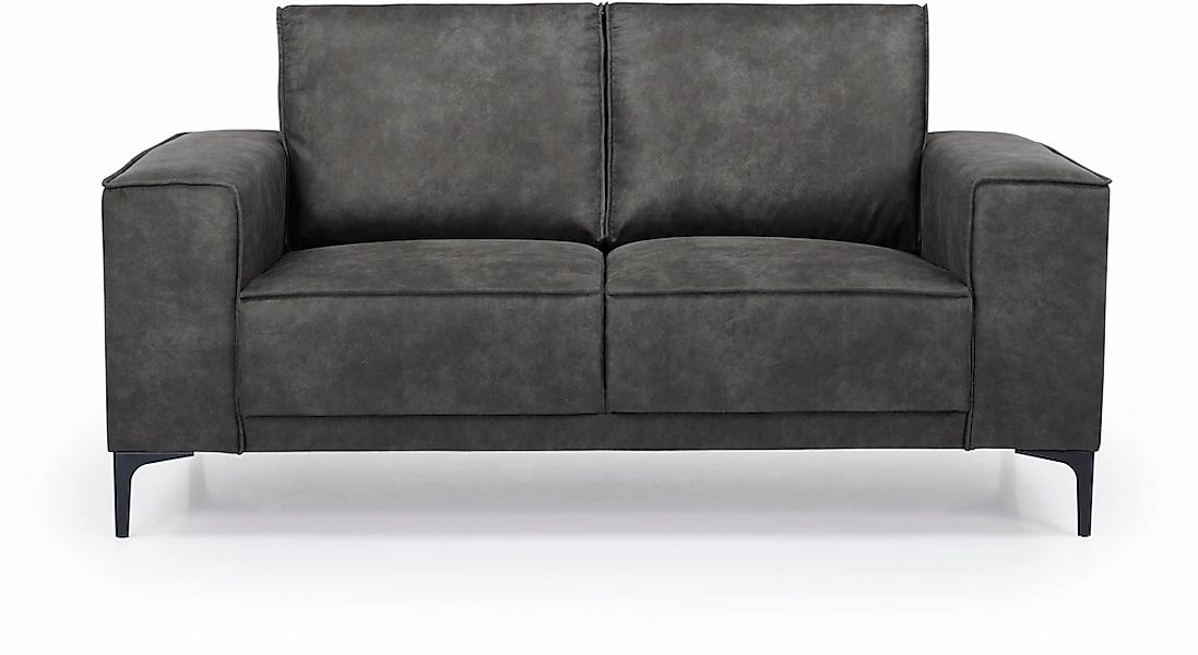Places of Style 2-Sitzer "Kompaktsofa Oland, Struktur, Flachgewebe, Luxus-M günstig online kaufen