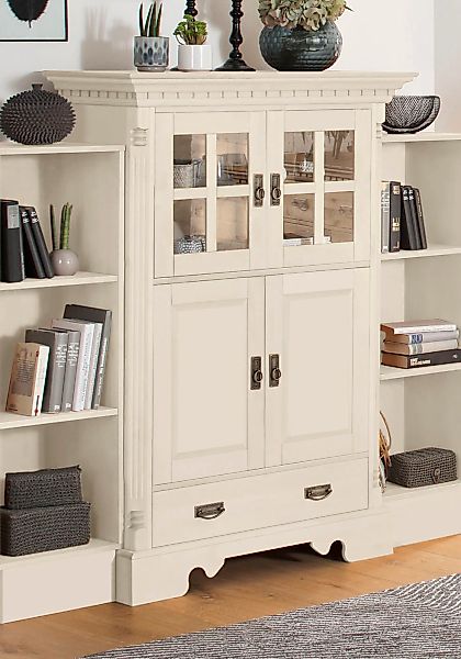 OTTO home Highboard "Milan" Vitrine, Breite 102 cm, Massivholz, FSC-zertifi günstig online kaufen