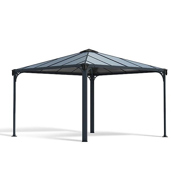 Canopia Gartenpavillon Palermo 3.6 x 3.6 Anthrazit günstig online kaufen