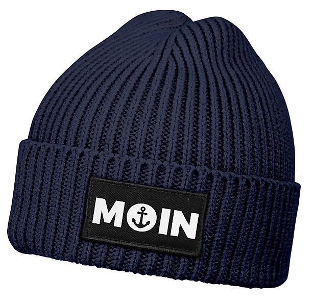 Neverless Strickmütze Herren Beanie Wintermütze Patch Moin Nordisch Aufdruc günstig online kaufen