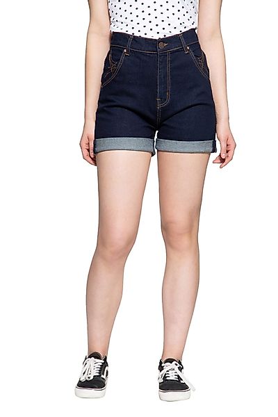 QueenKerosin Jeansshorts High Waist günstig online kaufen