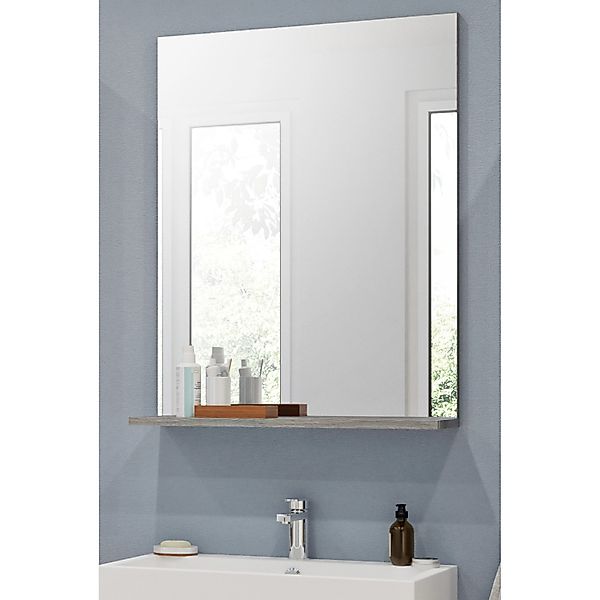 Inn.Furn Spiegel Grau 60 x 79 cm mit Ablage Shawn günstig online kaufen