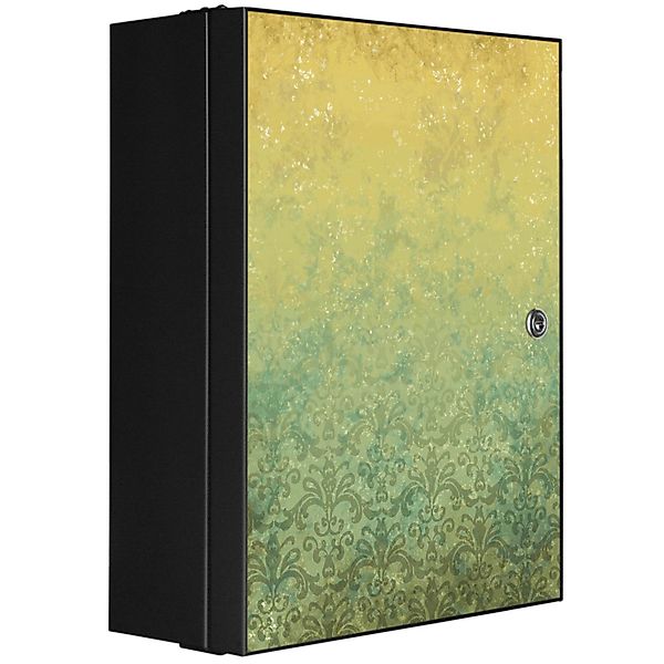 Banjado XXL Medizinschrank Abschliessbar 35x46x15cm Arzneischrank Anthrazit günstig online kaufen