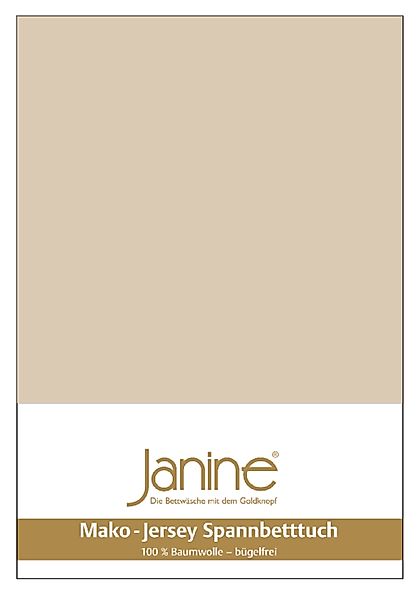 Janine Spannbettlaken Janine Mako Jersey Spannbetttuch günstig online kaufen