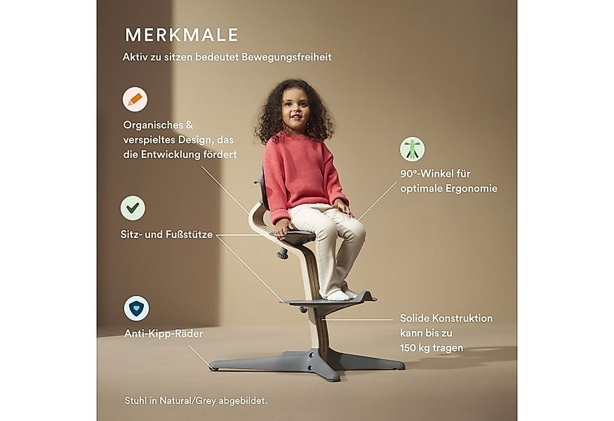 Stokke Hochstuhl Nomi®, der zu aktivem Sitzen inspiriert, Geeignet für Baby günstig online kaufen