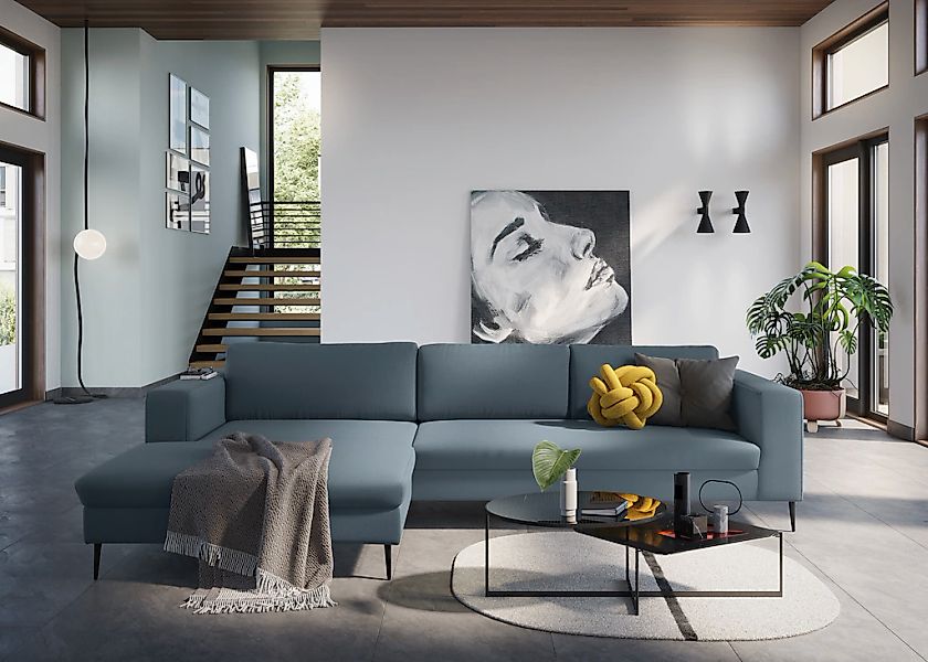 DOMO collection Ecksofa "Modica, zeitlos und elegant, L-Form", moderne Opti günstig online kaufen