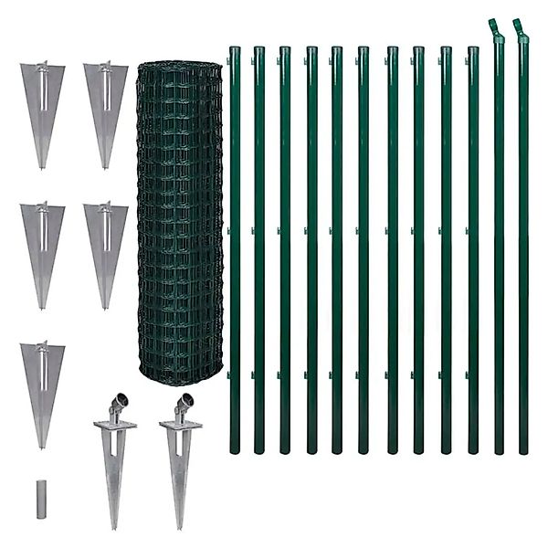 vidaXL Gitterzaun Gartenzaun Zaunsatz Maschendraht 25 x 1,5m 140563 günstig online kaufen