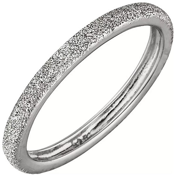 SIGO Damen Ring schmal 925 Sterling Silber mit Struktur Silberring günstig online kaufen