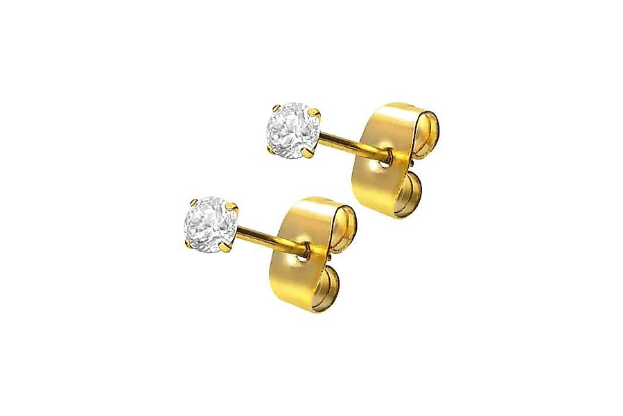 FILANGO Single-Ohrstecker Chirurgenstahl Ohrstecker EINGEFASSTER KRISTALL günstig online kaufen
